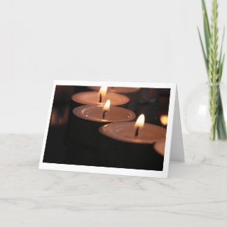 Carte à bougie en tealight Sympathy