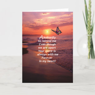 Carte A Butterfly to Remind Me