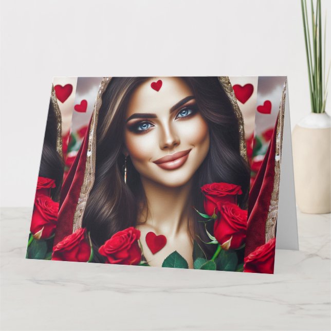 Carte À celle que j'aime (Devant)