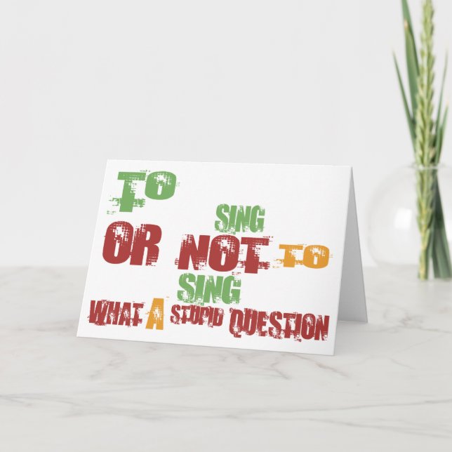 Carte À chanter (Devant)