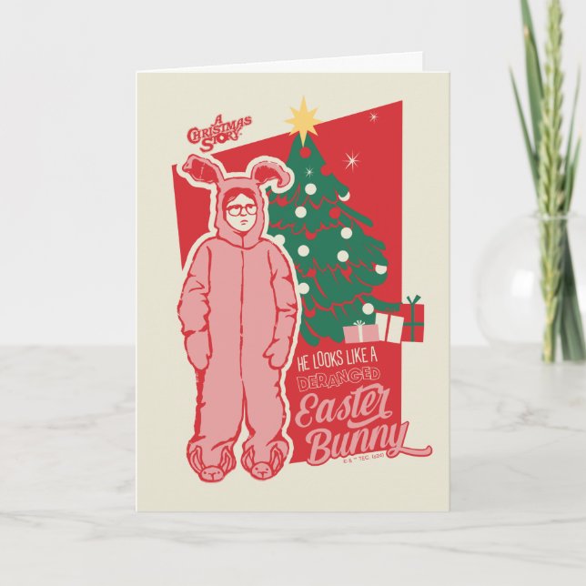 Carte A Christmas Story | Lapin de Pâques dérangé (Devant)