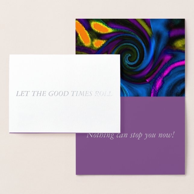 Carte à fioul "Let the Good Times Roll" avec Envel (Affichage)