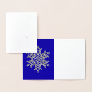 Carte à huile d'argent Snowflake 