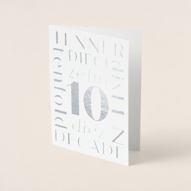 Carte à huile de 10 ans Sober (Devant)