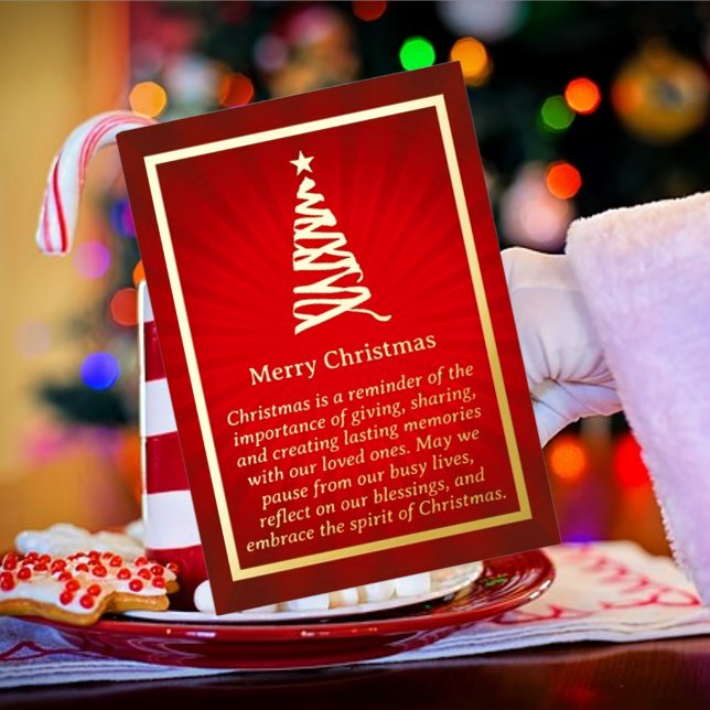 Carte à huile de sapin de Noël stylisée (Créateur téléchargé)