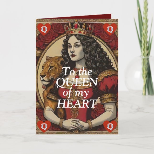 Carte à jouer de Valentine (Devant)