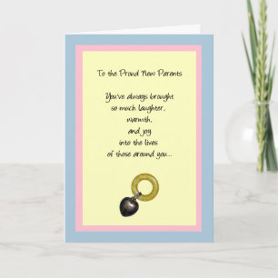 Carte À la fierté des nouveaux parents