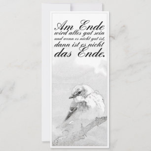 Carte À la fin, tout ira bien