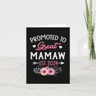 Carte À la fleur Great Mamaw Est 2024