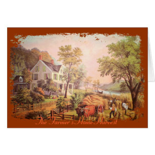 Carte à la maison de la récolte de l'agriculteur