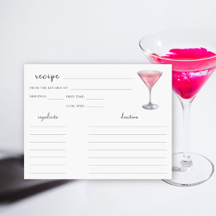 Carte À la mariée - recette pour une fête de douche de m