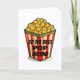 Carte À la meilleure Fête des pères POP autour