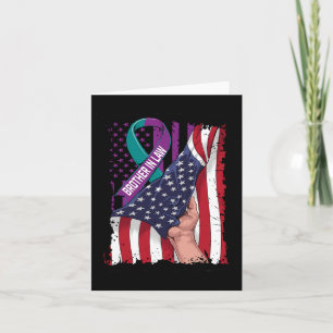 Carte À la mémoire de mon beau-frère Sensibilisation au 