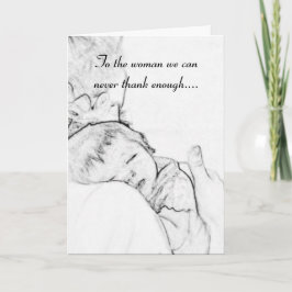 Carte À la mère de notre enfant...