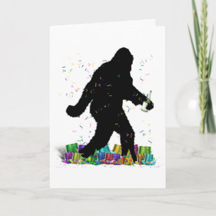 Carte À la recherche de Squatch pour le Nouvel An