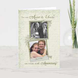 Carte À la tante et à l'oncle pour leur _ème anniversair