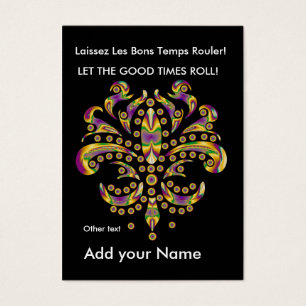 Carte à lancer personnalisée fleur de lis