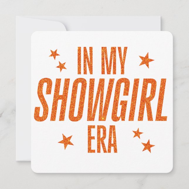 Carte À l'ère de ma Showgirl (Devant)