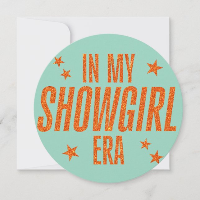 Carte À l'ère de ma Showgirl (Devant)