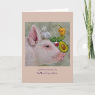 Carte A l'intention de déjeuner avec vous à nouveau, car