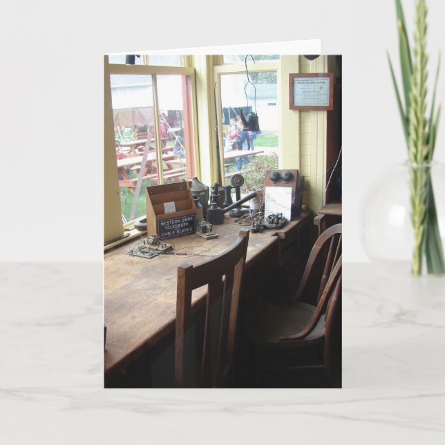 Carte À l'intérieur du dépôt ferroviaire (Devant)