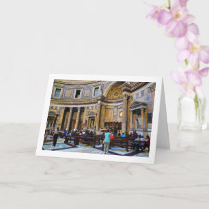 Carte À l'intérieur du Panthéon, Rome, Italie