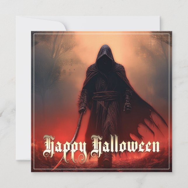 Carte À l'ombre de la Grande Faucheuse - Halloween (Devant)