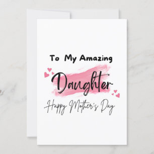 Carte À ma fille Extraordinaire Bonne fête des mères