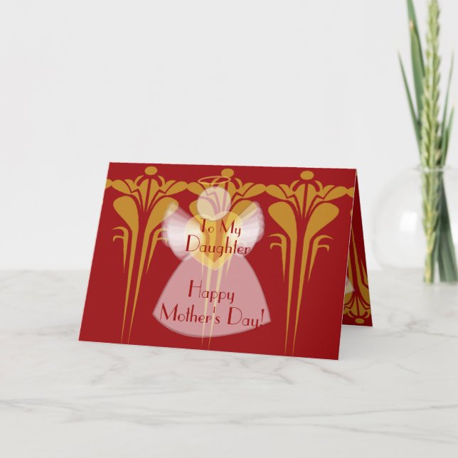 Carte À ma fille sur la personnaliser de la mère… - (Devant)