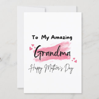 Carte À ma grand-mère Extraordinaire Bonne fête des mère