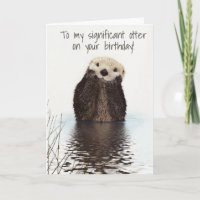À ma Loutre Significative pour son Anniversaire