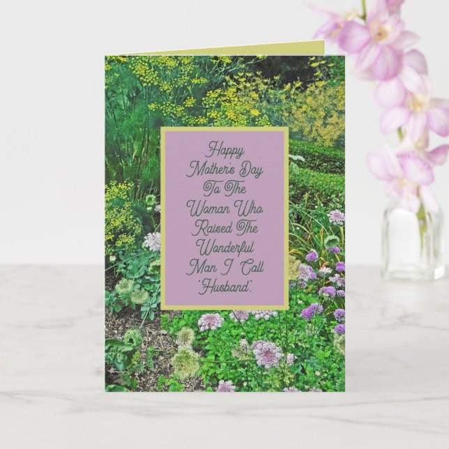CARTE À MA MAGNIFIQUE MÈRE EN DROIT/FLORALE (Orchidée)