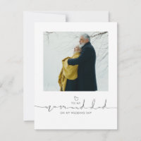 À ma maman et papa le jour de mon mariage Message 