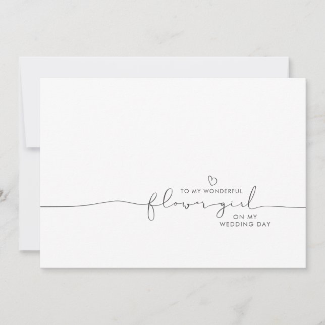 Carte À ma Mariage Fleur  Matin mignon message (Devant)