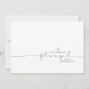 Carte À ma Mariage Fleur  Matin mignon message