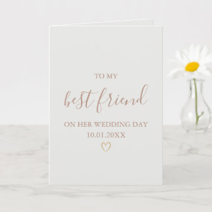 Carte À ma meilleure amie sur son mariage