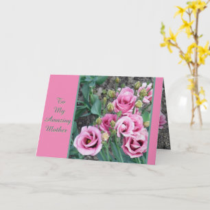 CARTE À MA MÈRE EXTRAORDINAIRE/ROSES ROSES ROSES ROSES