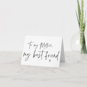 Carte À ma mère Mon meilleur ami Mère de la mariée
