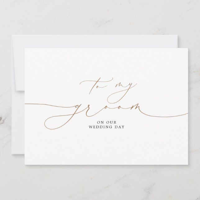 Carte À Ma Salle Le Jour De Mariage Élégant (Devant)