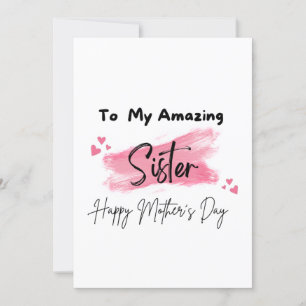 Carte À ma soeur Extraordinaire Bonne fête des mères