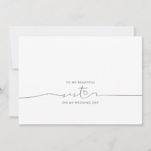 Carte À Ma Soeur Mariage Matin Matin Mal Message