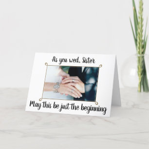 CARTE À MA SOEUR SUR ELLE ****JOUR DU MARIAGE****