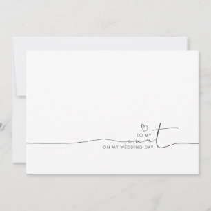 Carte À ma tante Mariage Matin mignon Message