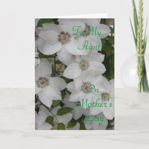 Carte À ma tante pour la fête des mères