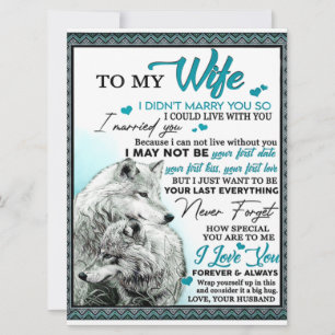 Carte À Mon Cadeau D'Anniversaire Femme Wolf, Cadeau Mar