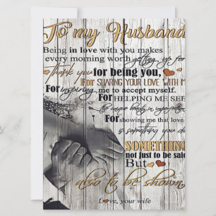 Carte À mon cadeau de mari LETTRE MARI Décor