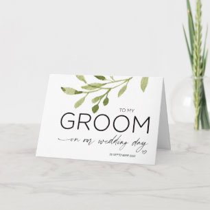 Carte À mon cadeau Groom de Bride Garden Mariage d'été