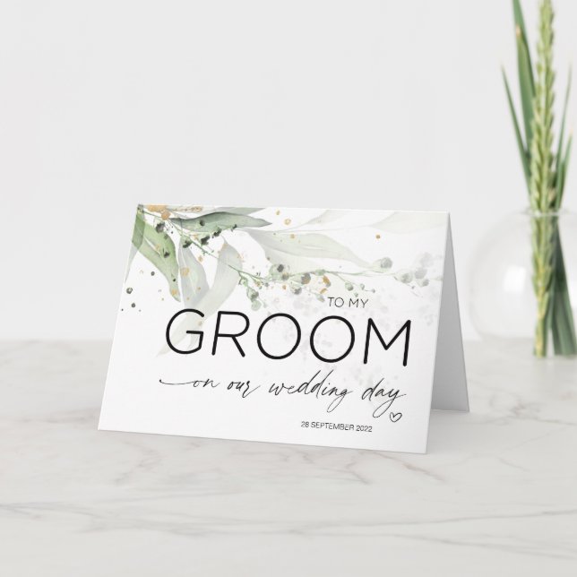 Carte À mon cadeau Mariage de chambre de la mariée Eucal (Devant)