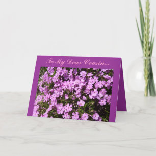 Carte À mon cher cousin…