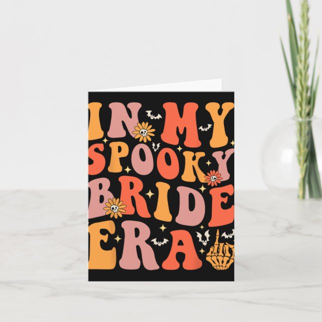 Carte À mon ère Éffrayante de mariée Super Halloween Mar (Devant)